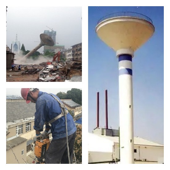 拆除廢棄水塔，消除安全隱患，守護(hù)城市安全